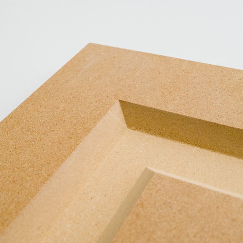 Schubert MDF cabinet door inside corner view