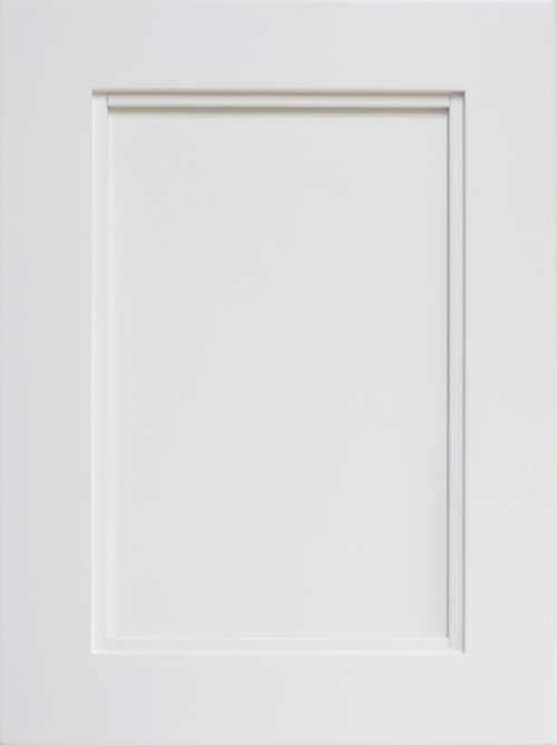 Canyon shaker door painted white